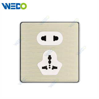 C90 Wenzhou Factory New Design Acrylic Home Lighting Electrical Wall Switches PC Material Cover with IEC Report SASO 5pin MF Socket