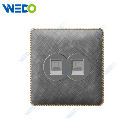 T3 Home Switches Computer/TEL / Double Computer/ Double TEL 250V Light Electric Wall Switch Socket 86*86cm Acrylic Pattern with Lace
