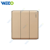 K2-P Series 3G 16A 250V Light Electric Wall Switch Socket 86*86cm PC Material with Chrome Frame Home Switches Twist Pattern