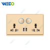 New Design PC Double 13A MF switch socket/+2USB Reset Wall Switch Socket 86*86 mm For Home