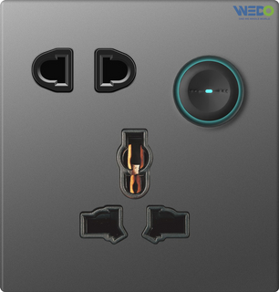 S9 Newest Design MF Switched Socket W/Without Neon W/Without 2USB