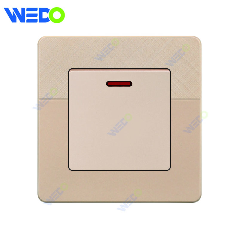 D1 Light Switch Simple Electric, Wall Switch 20A with Neon Big Button Wall Switch PC Material Cover with IEC Report SASO