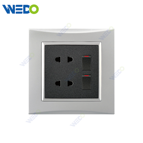 M3 Wenzhou Factory New Design Electrical Light Wall Switch And Socket IEC60669 4PIN SOCKET WIHT 2G SWITCH 
