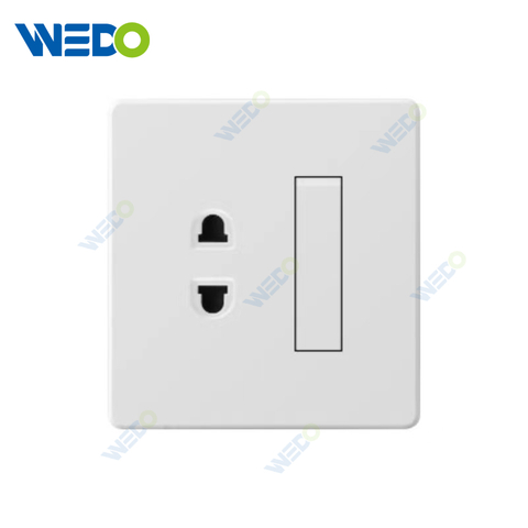PC 1Gang Switch 2 Pin Socket Switch Socket for Home