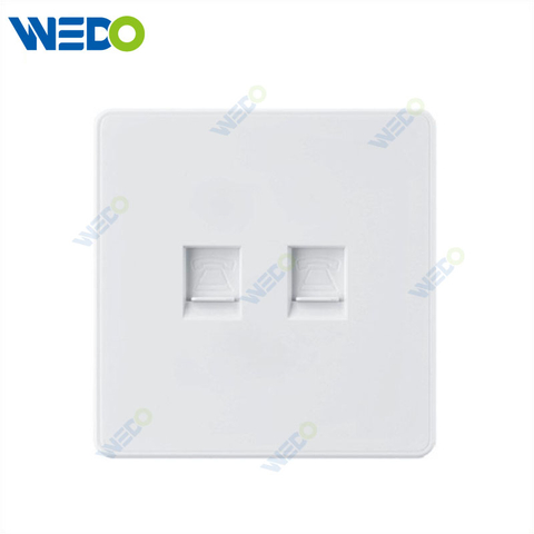 C85 Wall Switch Push On Off UK Standard Electric Switch Socket UK Standard White Gold TEL SOCKET/ DOUBLE TEL SOCKET
