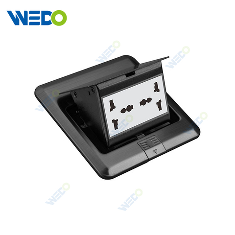 Stainless Steel Black Color Hot Sale Pop Up Type Floor Socket Box