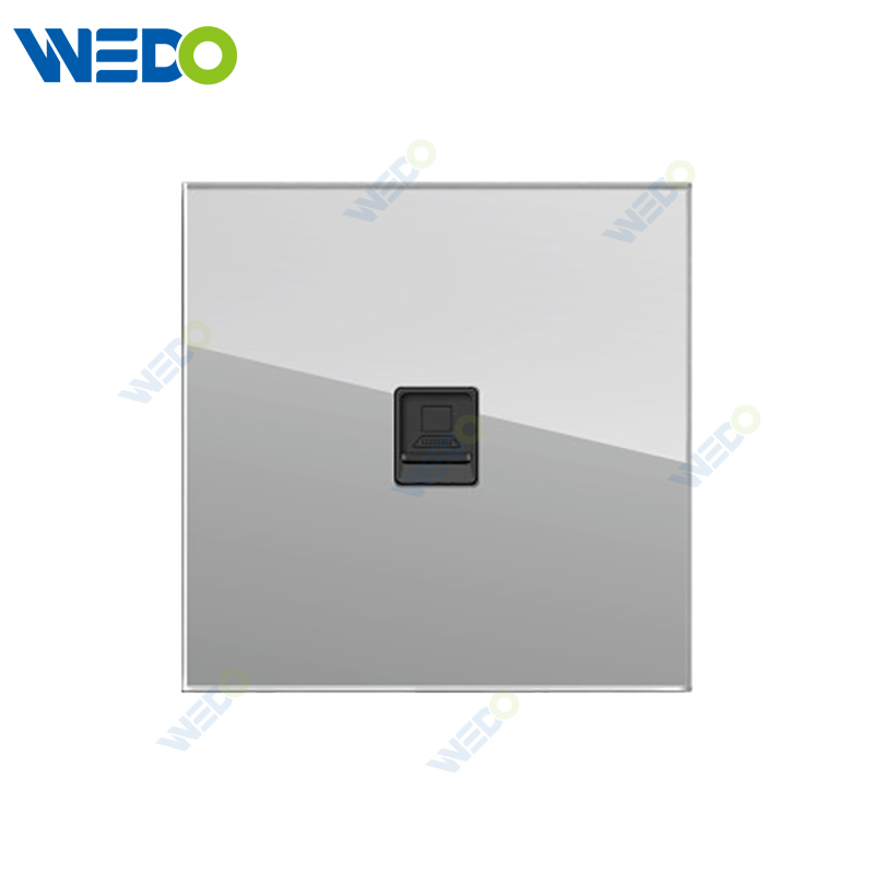 D90 Series TEL / Double TEL / Computer / Double Computer / TEL+ Computer 250V Light Electric Wall Switch Socket Glass Plate+PC Bottom Material Modern Sockets