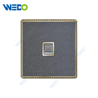 Acrylic Leather British TEL / Computer / Double TEL /Double Computer Wall Switch, Electric Socket Switch