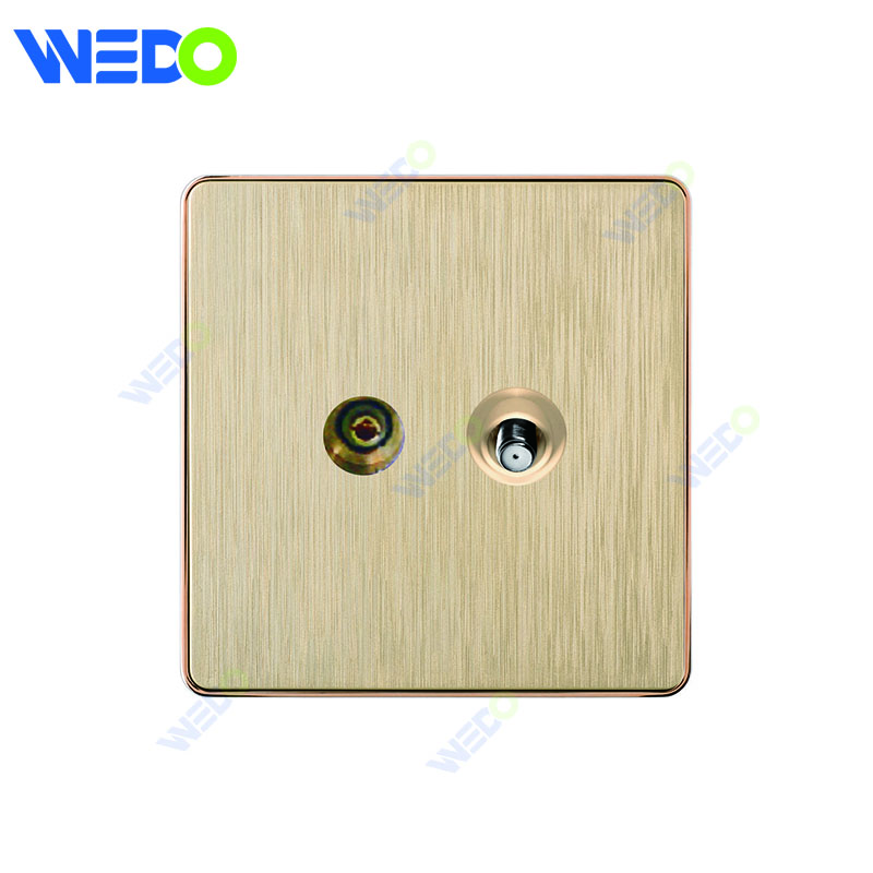 C72 China SATELLITE Electric Push Button Light Wall Switch Many Colors White Silver Gold with Chrome