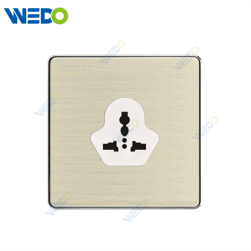 C90 Wenzhou Factory New Design Acrylic Home Lighting Electrical Wall Switches PC Material Cover with IEC Report SASO 3pin MF Socket