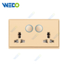 New Design PC Double 13A MF switch socket/+2USB Reset Wall Switch Socket 86*86 mm For Home