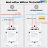 4 Gang Bluetooth Direct PC ABS Material Connection Fast Pairing Smart Touch Switch