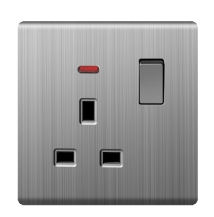 Ultra Slim Switch Socket Brush Cover MF 3 Pin&13A & MF 5 Pin &15A Socket Innovative Design Generous Appearance W6 Series Switch Socket 