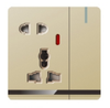 Ultra Slim Switch Socket Big Button MF 3 Pin&13A & MF 5 Pin &15A Socket Innovative Design Generous Appearance W4 Series Switch Socket 