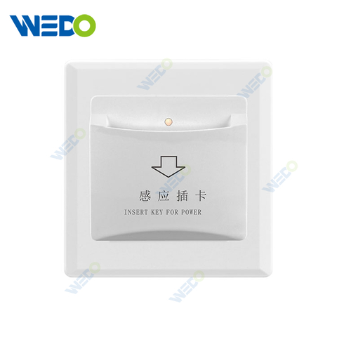 Insert Key for Power, Insert Card for Power, Energy Saving Switch White