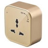 Track Socket in Plug & Socket Aluminum Wall Track Socket Embedded Orbital EU Movable Modular Power Rail Plug System Desktop Electrical Outlet Panel with Glod MF Square socket 