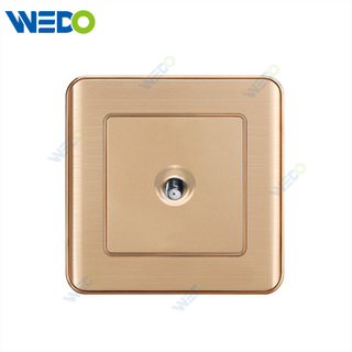 C32 PC Satellite Socket Gold Electrical Switch Sockets Customized Factory Wall Switch