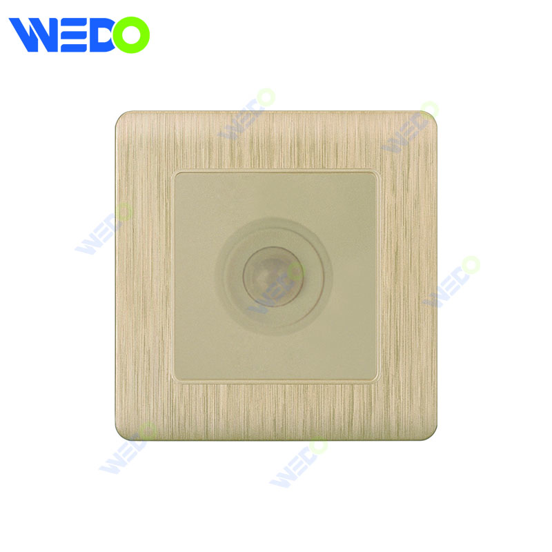 C20 86mm*86mm Home Switch White/silver/gold HUMAN BODY SENSOR SWITCH Light Electric Wall Switch PC Cover with IEC Certificate