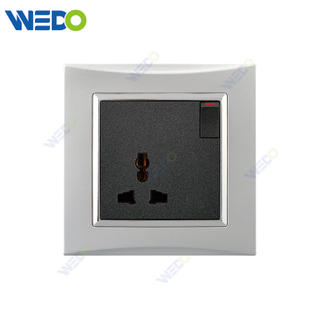 M3 Wenzhou Factory New Design Electrical Light Wall Switch And Socket IEC60669 3PIN SWITCHED SOCKET 