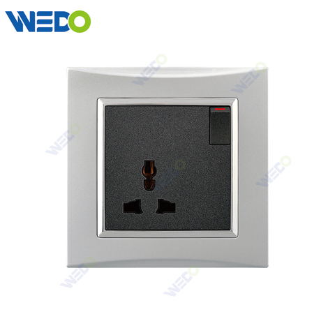 M3 Wenzhou Factory New Design Electrical Light Wall Switch And Socket IEC60669 3PIN SWITCHED SOCKET 