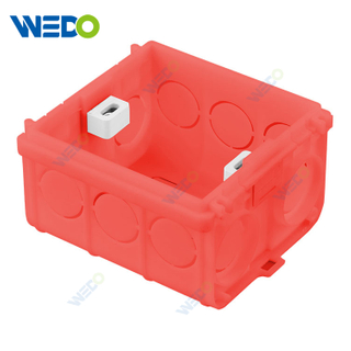 Wenzhou Manufacture 86 Size Red BS Standard Wall Switch And Socket Switch Box