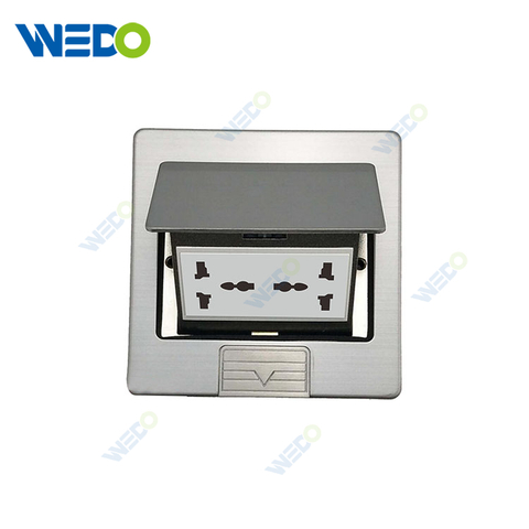 Brass Pop Up Floor Socket Box With 13A UK Socket Multi Function Sockets Outlet Hotel Series Top Quality 