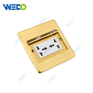 Waterproof American Style Silver Alloy Pop-up Floor Electrical Outlet US GFCI Outlet 