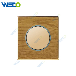 K8 Series Acrylic Wooden 1G 16A 250V Light Electric Wall Switch Socket 86*86cm PC Material with Chrome Frame Home Switches Twist pattern