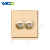  New Design PC Satellite/ Double Satellite/Satellite +TV/ Satellite +TEL Wall Switch Socket 86*86 mm For Home