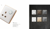 T3 Home Switches 45A with Light Small Panel 250V Light Electric Wall Switch Socket 86*86cm Acrylic Pattern with Lace