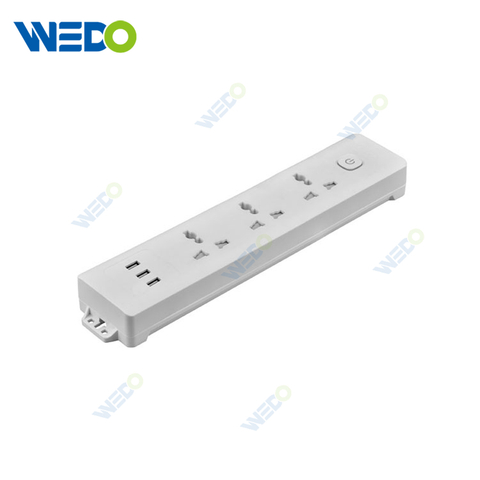 1 Gang Universal Socket Outlet With 3 Usb 