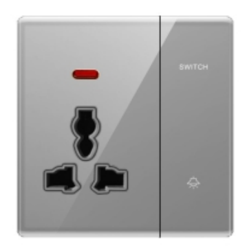 Ultra Slim Switch Socket Big Switch Button MF 3 Pin&13A & MF 5 Pin &15A Socket Innovative Design Generous Appearance W6 Series Switch Socket 