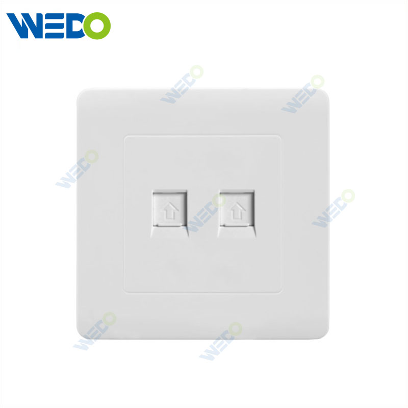 C50 PC Tel/ Computer Socket / Double Tel/ Computer Socket Electrical Sockets Customized Factory Wall Switch