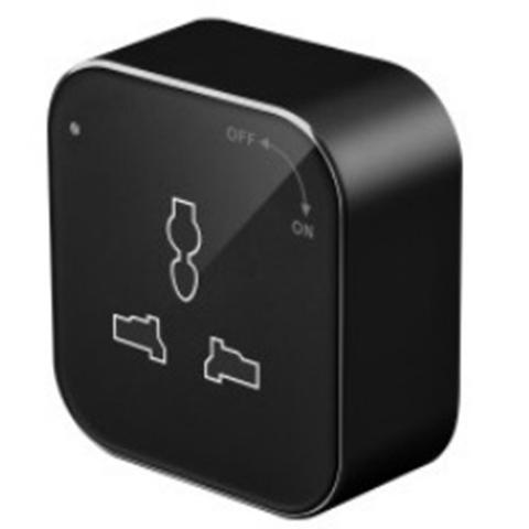 Track Socket in Plug & Socket Aluminum Wall Track Socket Embedded Orbital EU Movable with Black MF Square Socket 