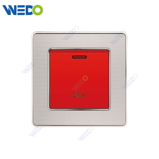 C35 Manufacturer Price EU/UK Standard Electrical Wall Sockets And Switches Plates 45A SWITCH WITH NEON BIG BUTTON Power Wall Switch And Socket 