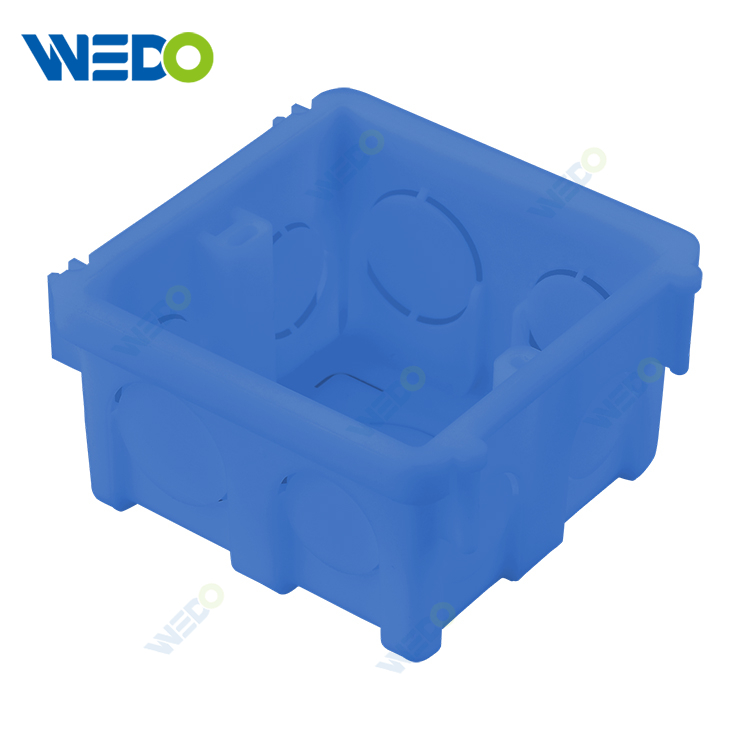Hot Selling Plastic Concealed 86 Type Blue Wall Switch Box
