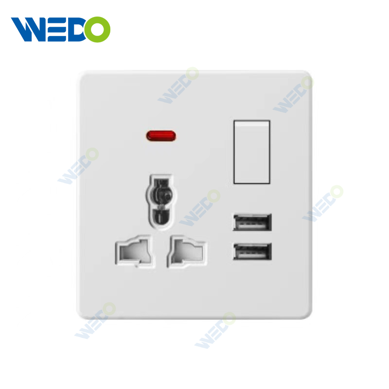 PC MF Switched Socket/+2USB Switch Socket for Home