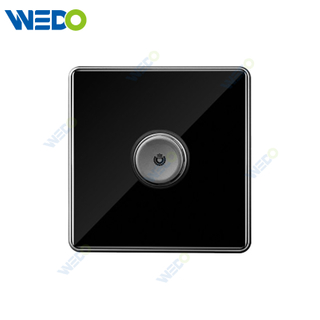 S7 Series Dimmer Switch 500W/1000W 250V Light Electric Wall Switch Socket Tempered Glass Material with Chrome Frame Modern Sockets