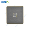 ULTRA THIN A1Series Tel /Computer socket Acrylic / Leather Different Color Different Style Fashion Design Wall Switch 
