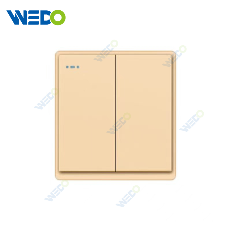  New Design PC 2G Wall Switch Socket 86*86 mm For Home
