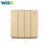 S1 Series 4G 16A 250V Light Electric Wall Switch Socket 86*86cm PC Material with Chrome Frame Home Switches