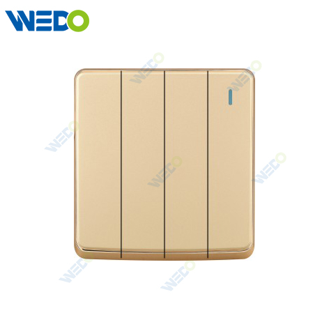 S1 Series 4G 16A 250V Light Electric Wall Switch Socket 86*86cm PC Material with Chrome Frame Home Switches