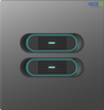 S9 Series Newest Design 1-4Gang 16A Glass Acrylic Material Switch 