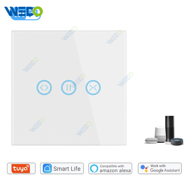 Newest Smart Electrical Curtain Wifi Panel Voice Smart Control Switch