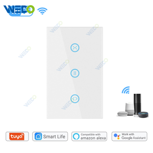 US Standard Alexa Google Control Smart Curtain Wifi Switch Panel