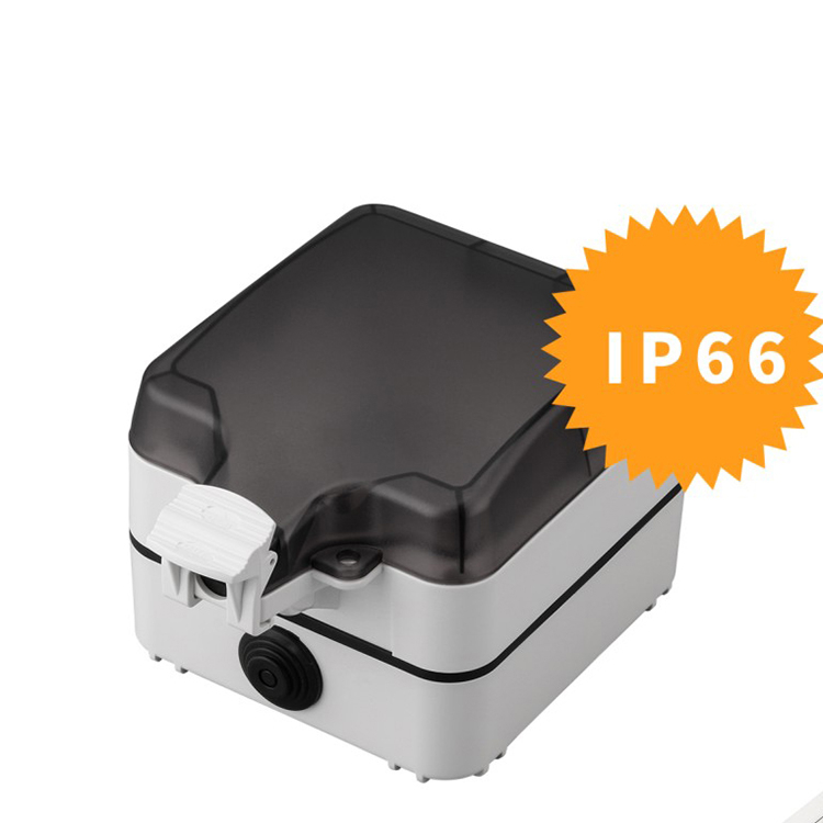Popular IP66 Single 86 type Black Plastic Material Splash Box