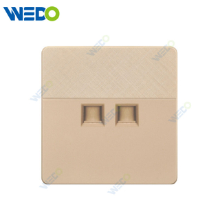 D1 Light Switch Simple Electric, TEL SOCKET/ DOUBLE TEL SOCKET Wall Switch PC Material Cover with IEC Report SASO