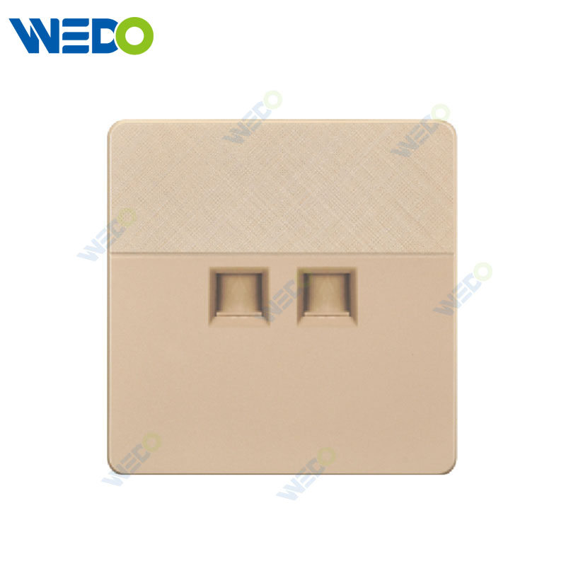 D1 Light Switch Simple Electric, TEL SOCKET/ DOUBLE TEL SOCKET Wall Switch PC Material Cover with IEC Report SASO