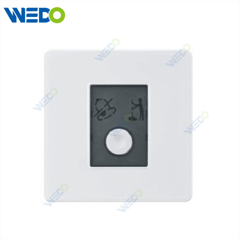 C85 Wall Switch Push On Off UK Standard Electric Switch Socket UK Standard White Gold Doorbell Switch with Do Not Disturb