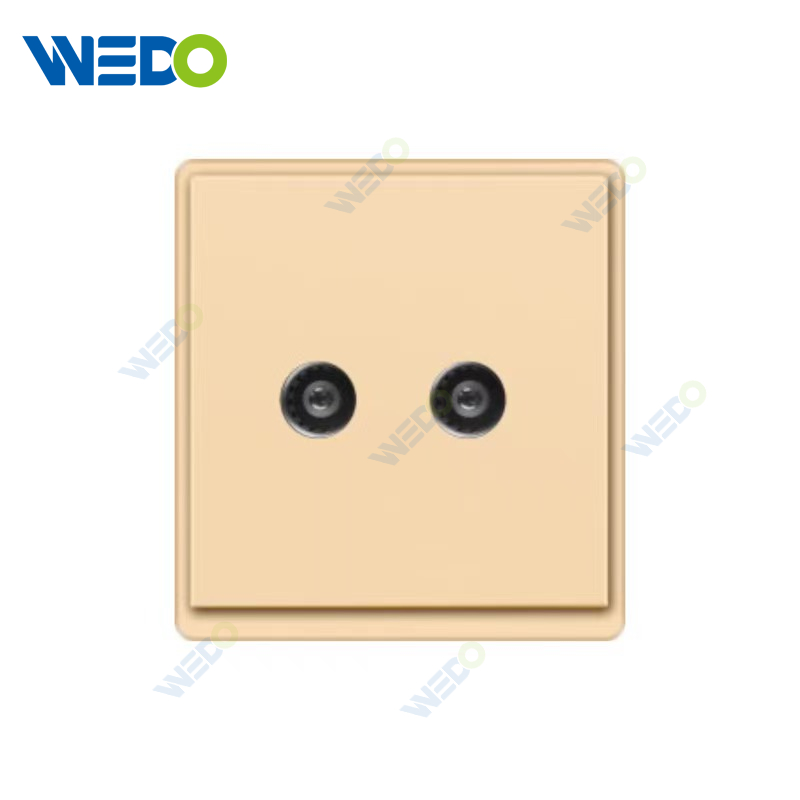 New Design PC TV/Double TV/TV+TEL Socket Wall Switch Socket 86*86 mm For Home